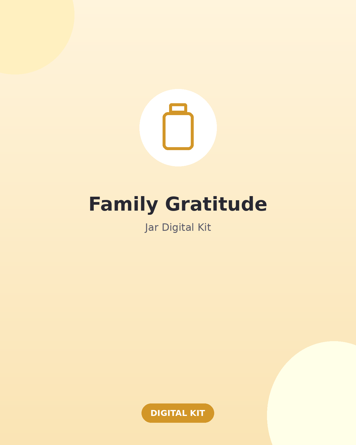 Family Gratitude Jar Digital Kit
